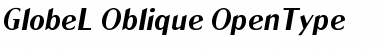 Download GlobeL-Oblique Font