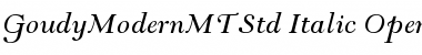 Goudy Modern MT Std Font