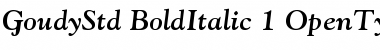 Download Goudy Oldstyle Std Font