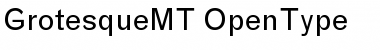 Grotesque MT Regular Font