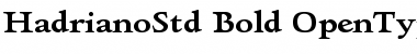 Hadriano Std Bold Font