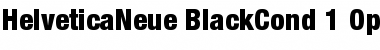 Helvetica Neue 97 Black Condensed Font