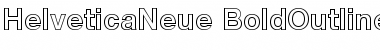 Helvetica Neue 75 Bold Outline