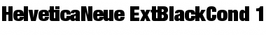 Helvetica Neue 107 Extra Black Condensed Font