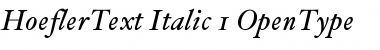 HoeflerText Italic