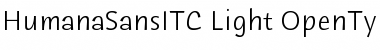 Humana Sans ITC Font