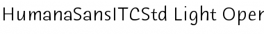 Humana Sans ITC Std Font