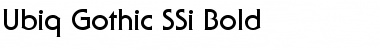 Ubiq Gothic SSi Bold Font