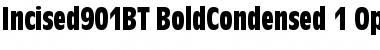 Incised 901 Bold Condensed