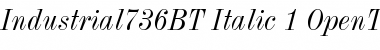 Industrial 736 Font