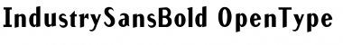 IndustrySansBold Regular Font