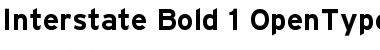 Interstate Bold Font