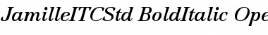 Jamille ITC Std Bold Italic Font