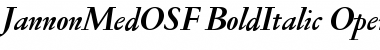 Jannon Med OSF Bold Italic