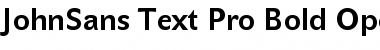 JohnSans Text Pro Font