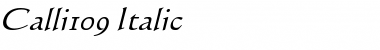 Calli109 Italic Font