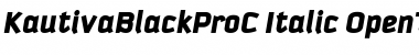 KautivaBlackProC Italic Font