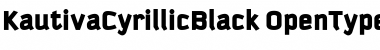 Kautiva Cyrillic Black Regular Font