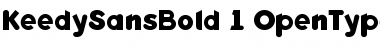 KeedySansBold Regular Font