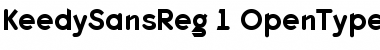 KeedySansReg Regular Font