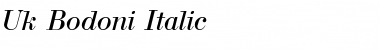 Uk_Bodoni Italic