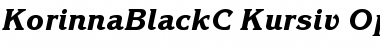 KorinnaBlackC Italic Font