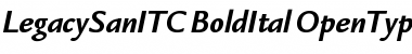 Legacy Sans ITC Bold Italic