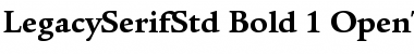 ITC Legacy Serif Std Bold Font