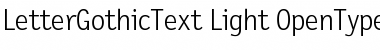 LetterGothicText Light