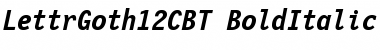 LettrGoth12C BT Bold Italic