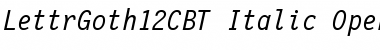 LettrGoth12C BT Italic