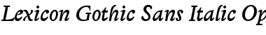 Download Lexicon Gothic Sans Font