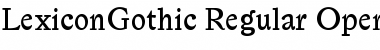 Download LexiconGothic Font