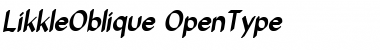 Download Likkle Oblique Font