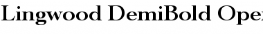 Lingwood-DemiBold Regular Font