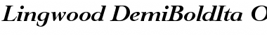 Download Lingwood-DemiBoldIta Font