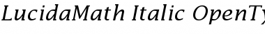 Lucida Math Font