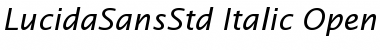 Lucida Sans Std Italic