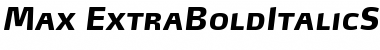 Max-ExtraBoldItalicSC Regular Font