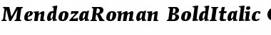 ITC Mendoza Roman Bold Italic Font