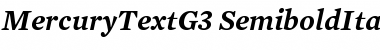 Mercury Text G3 Semibold Italic