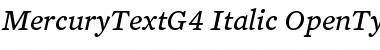 Mercury Text G4 Italic Font
