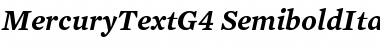 Mercury Text G4 Semibold Italic