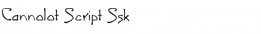 Cannolot Script Ssk Regular Font