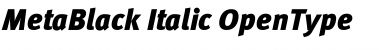 Meta Black Italic