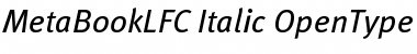 MetaBookLFC Italic Font