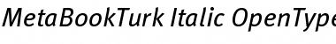 MetaBookTurk Italic Font