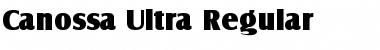 Canossa-Ultra Regular Font