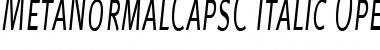 MetaNormalCapsC Font