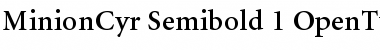 Minion Cyrillic Semibold